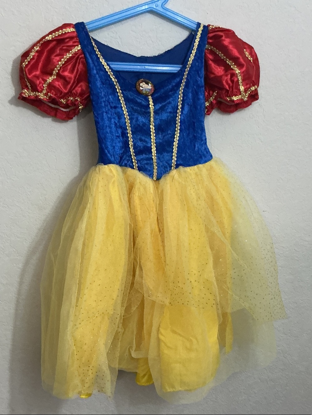 🍎 Snow White Princess Velvet & Tulle Dress Up Costume toddler/ girls small 🍎